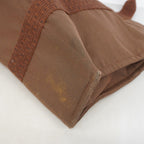 Hermes Tote Her Line MM Canvas Brown Silver — view 6