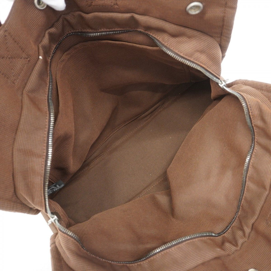 Hermes Tote Her Line MM Canvas Brown Silver — view 4