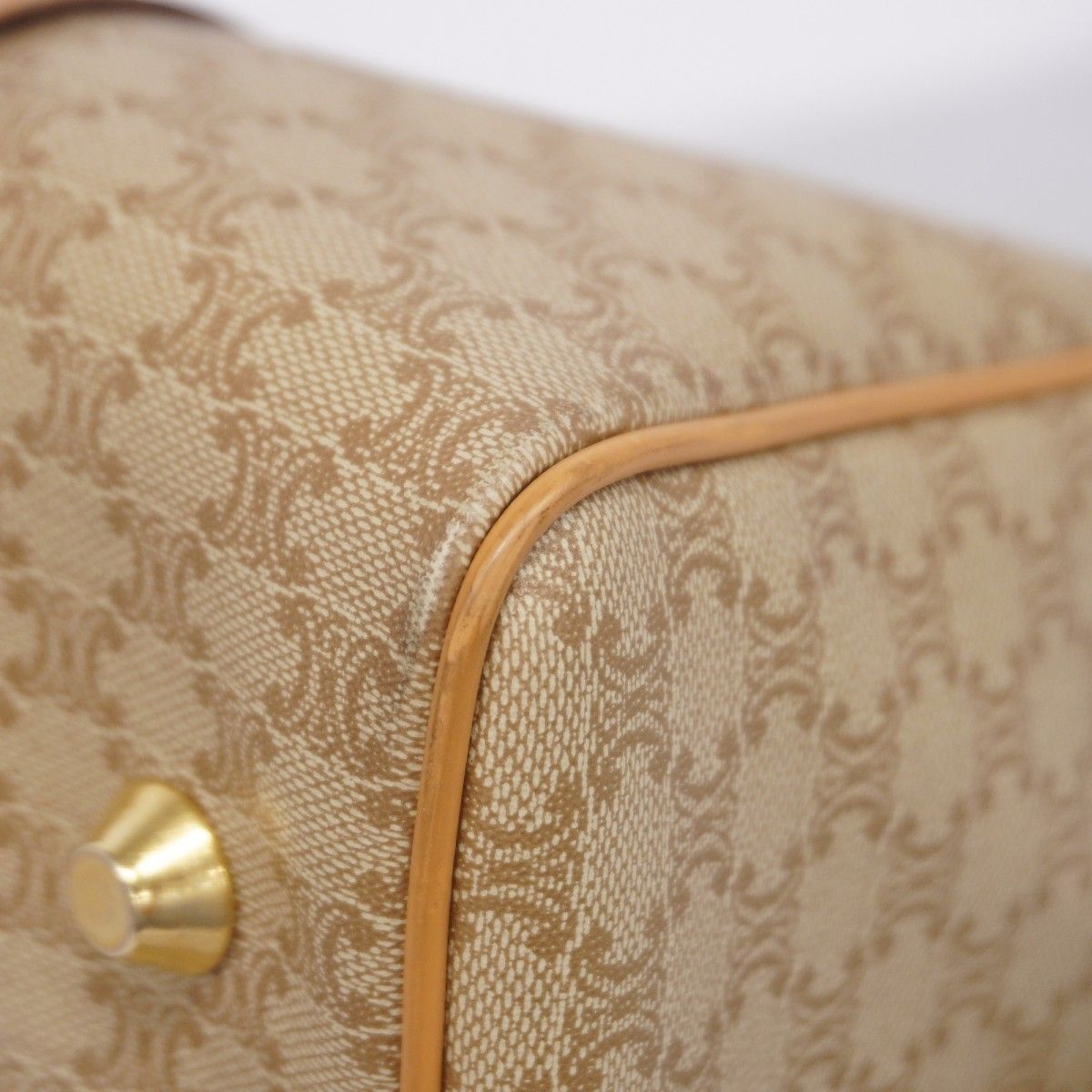 Celine Handbag Macadam Beige Gold — view 6