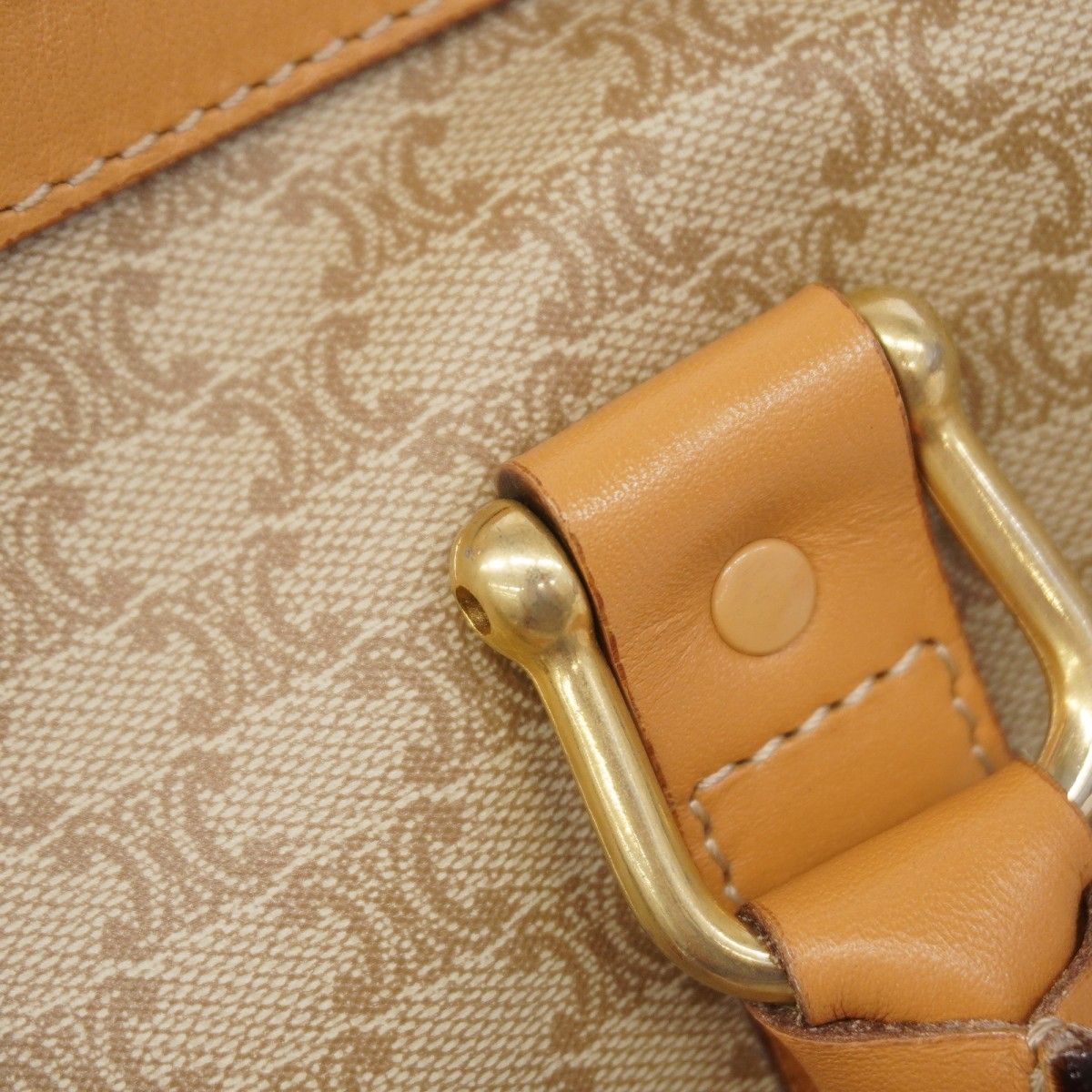Celine Handbag Macadam Beige Gold — view 8