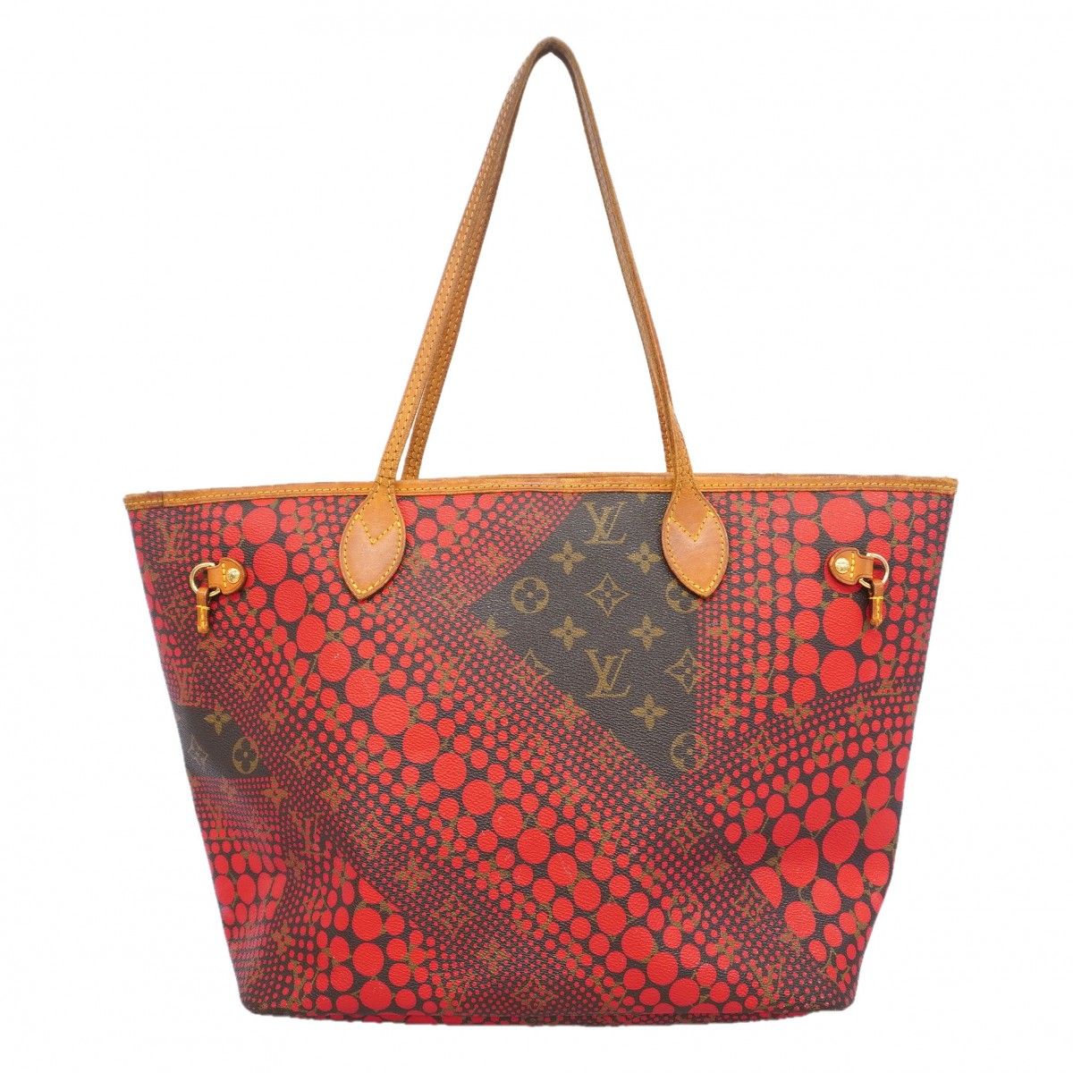 Louis Vuitton Tote Monogram Neverfull MM Rouge Yayoi Kusama