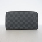 Louis Vuitton Wallet Damier Graphite Zippy Organizer Black Gray — view 7