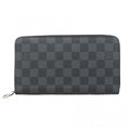 Louis Vuitton Wallet Damier Graphite Zippy Organizer Black Gray