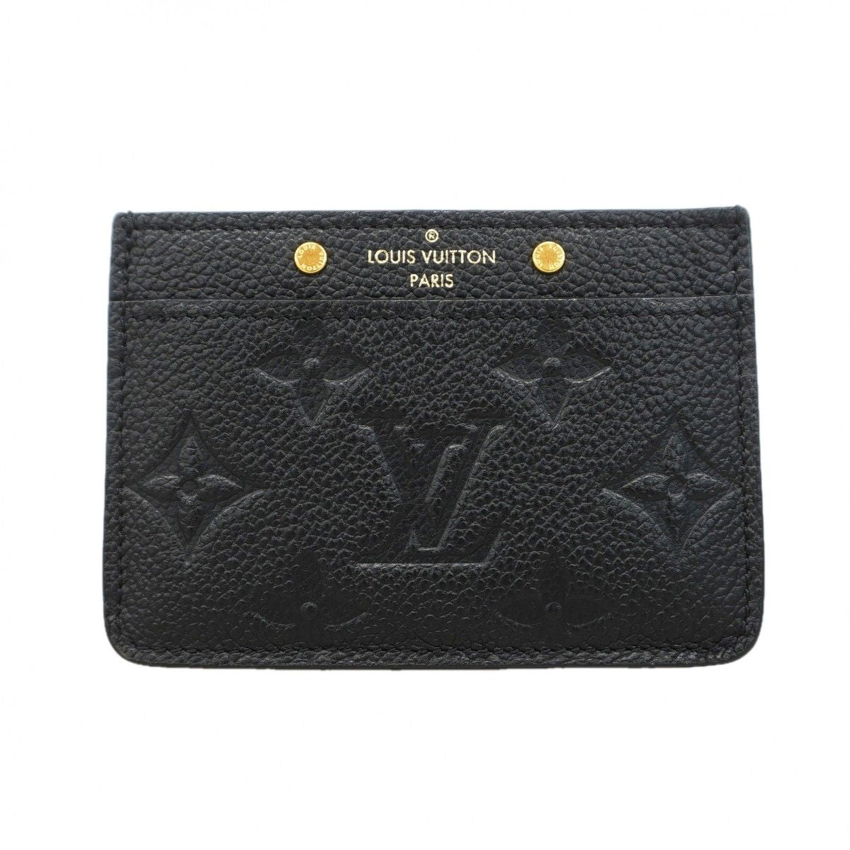 Louis Vuitton Card Case Monogram Empreinte Holder Sample Noir