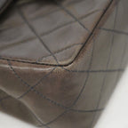 Chanel Shoulder Bag Quilted Lambskin Black Gold — view 6