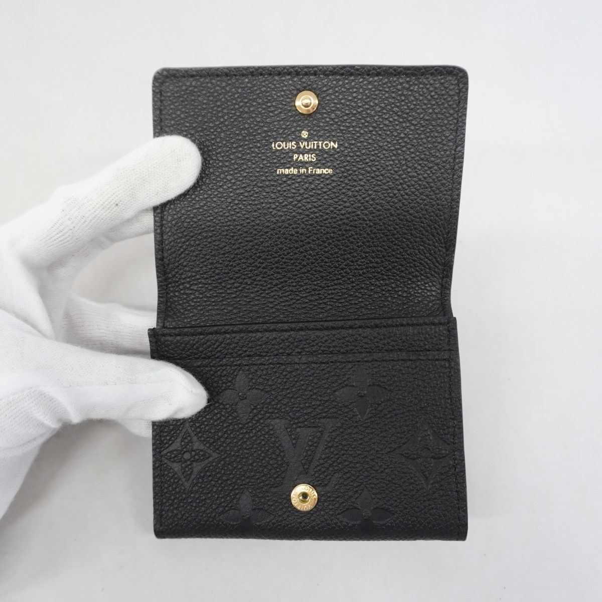 Louis Vuitton Card Case Monogram Empreinte Business Holder Noir — view 3
