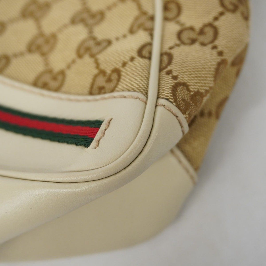 Gucci Handbag GG Canvas Sherry Line Beige Silver — view 6