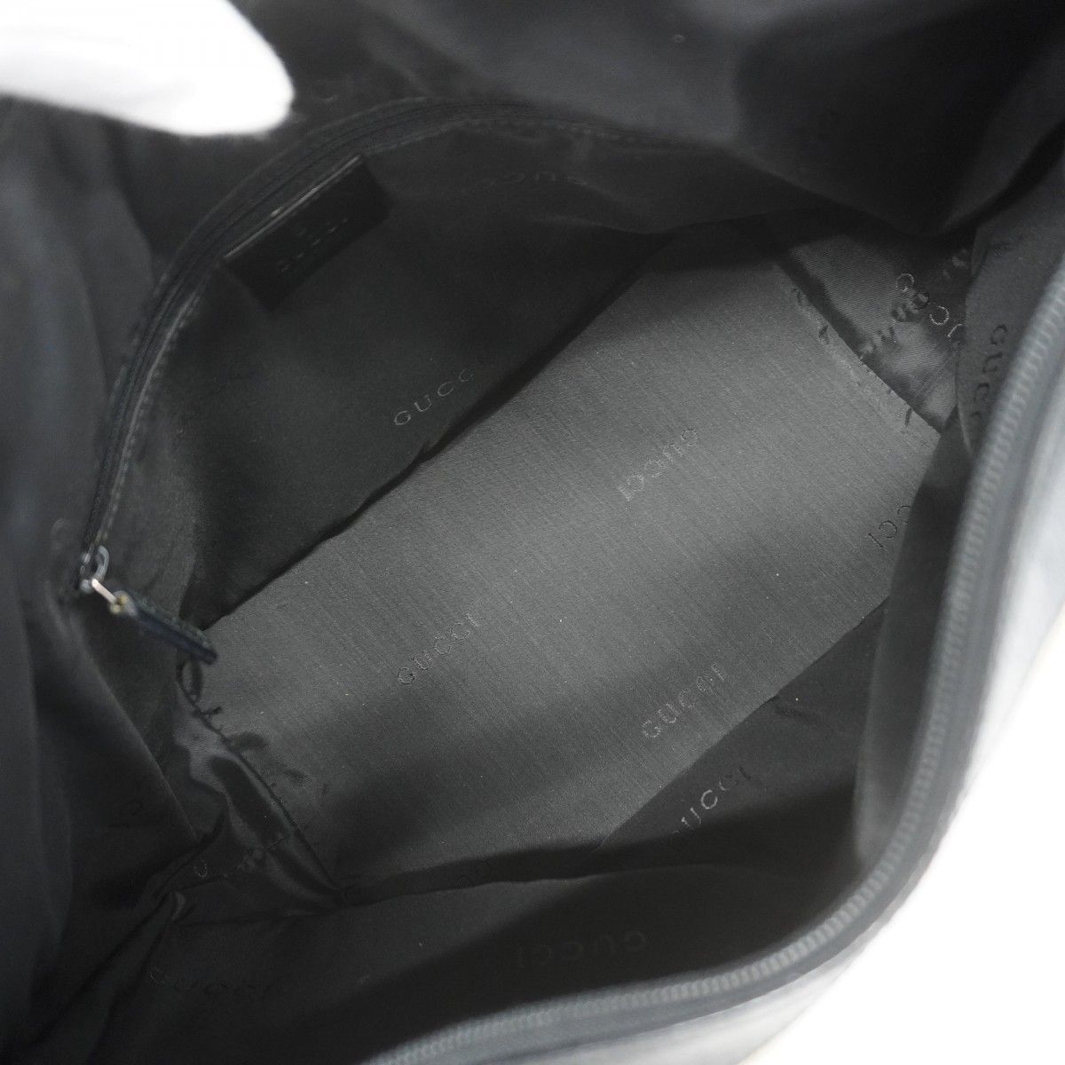 Gucci Handbag Bamboo 000 Canvas Black Silver — view 4