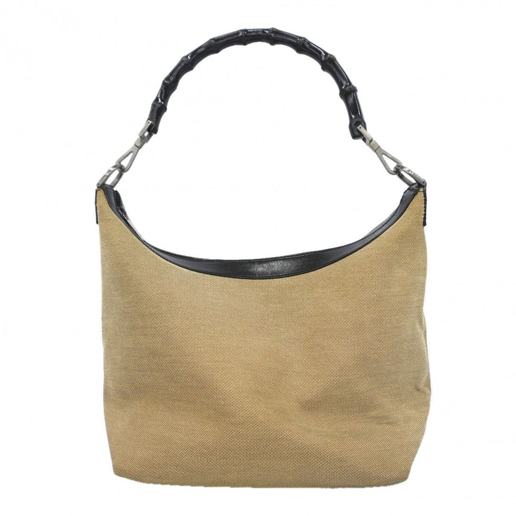 Gucci Handbag Bamboo 000 Canvas Black Silver