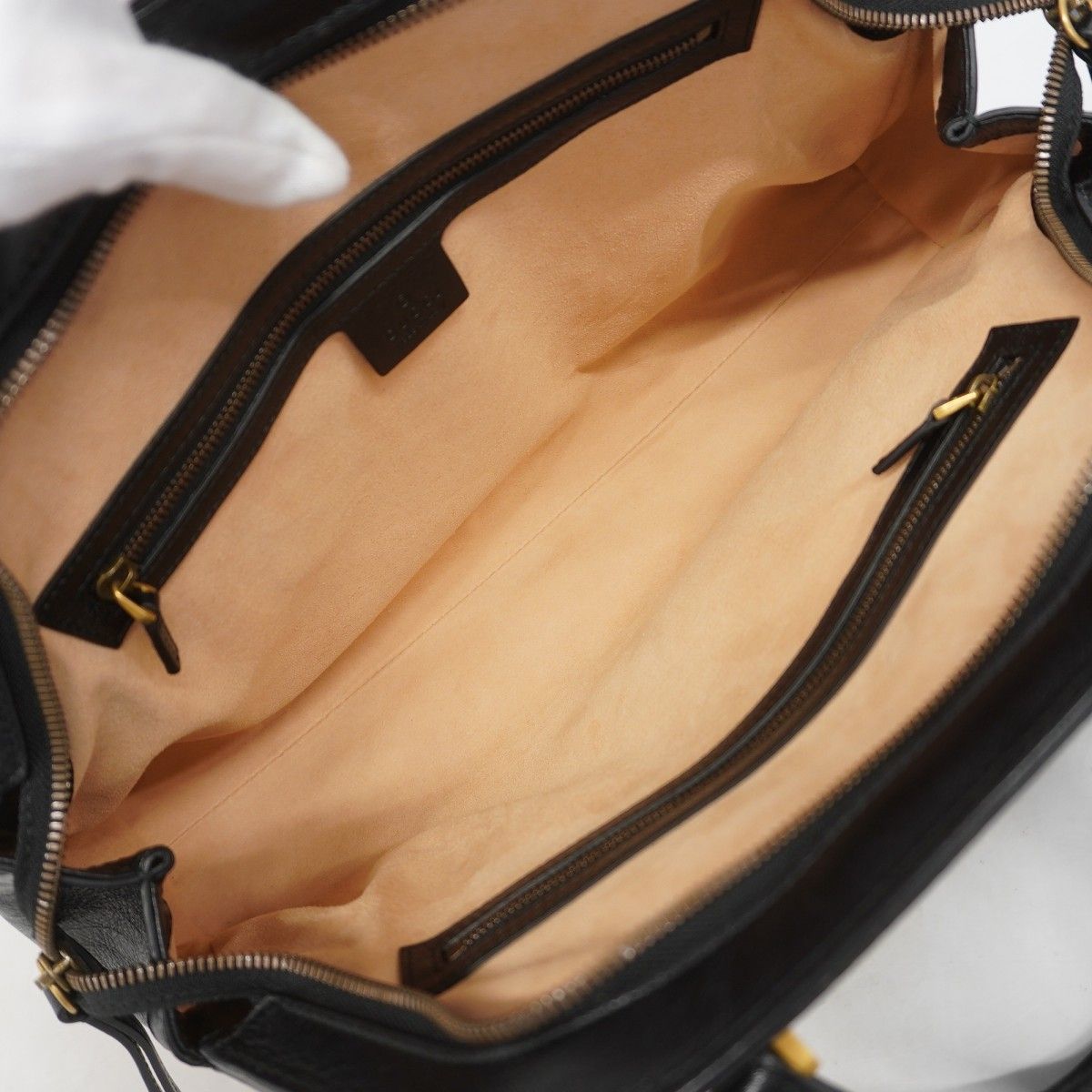 Gucci Handbag Liber Leather Black Gold — view 4