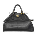 Gucci Handbag Liber Leather Black Gold