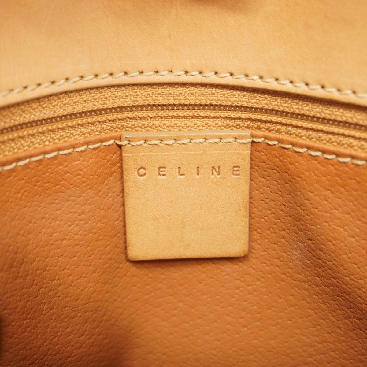 Celine Handbag Macadam Brown Gold — view 5