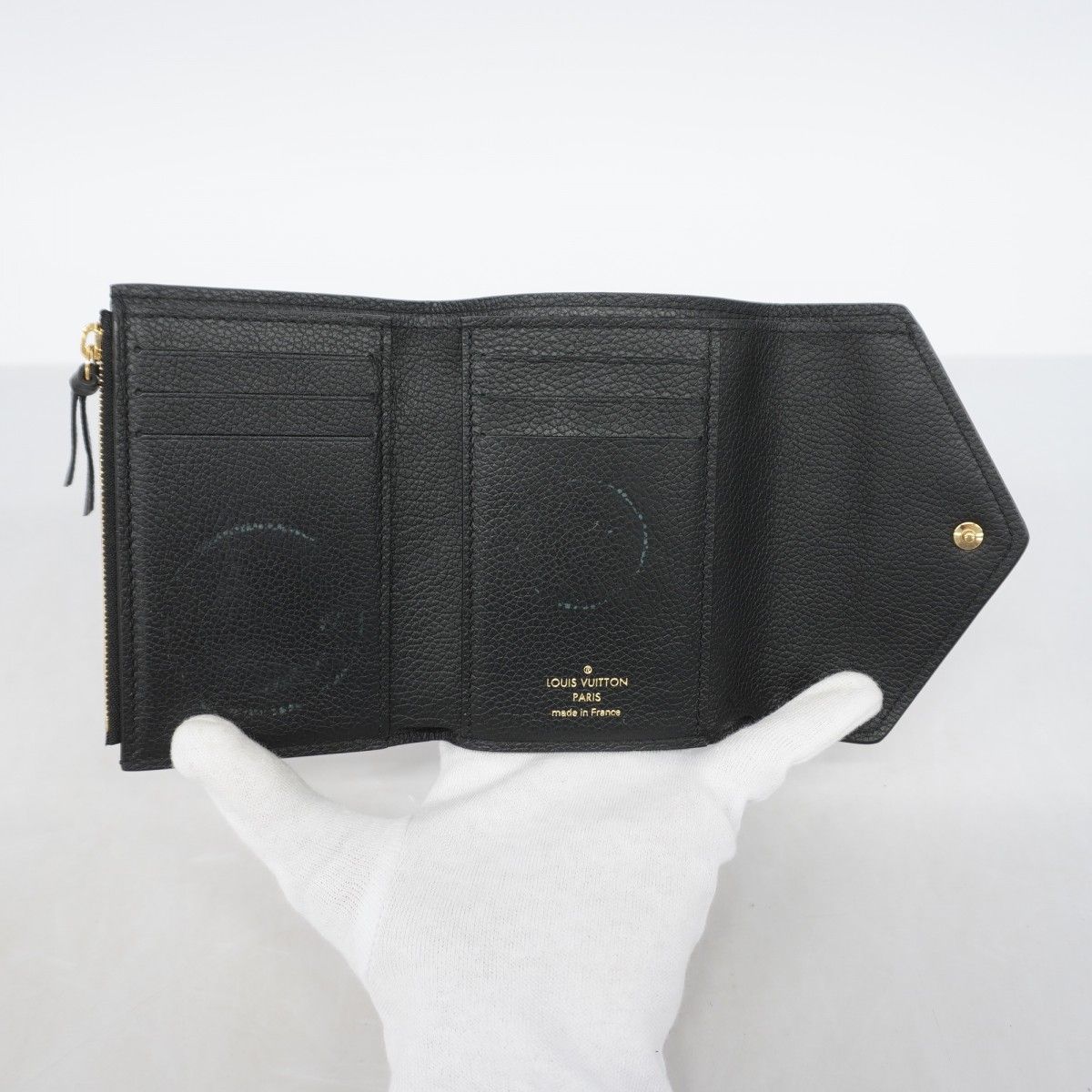 Louis Vuitton Trifold Wallet Monogram Empreinte Bicolor Portefeuille Victorine — view 3