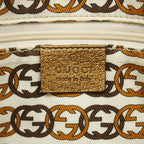 Gucci Tote GG Canvas Prince Light Brown Gold Champagne — view 5