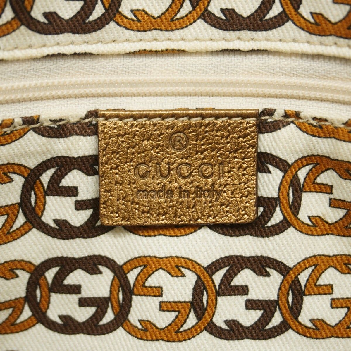 Gucci Tote GG Canvas Prince Light Brown Gold Champagne — view 5