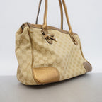 Gucci Tote GG Canvas Prince Light Brown Gold Champagne — view 2