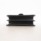 Gucci Shoulder Bag Interlocking Leather Black Champagne Gold — view 3