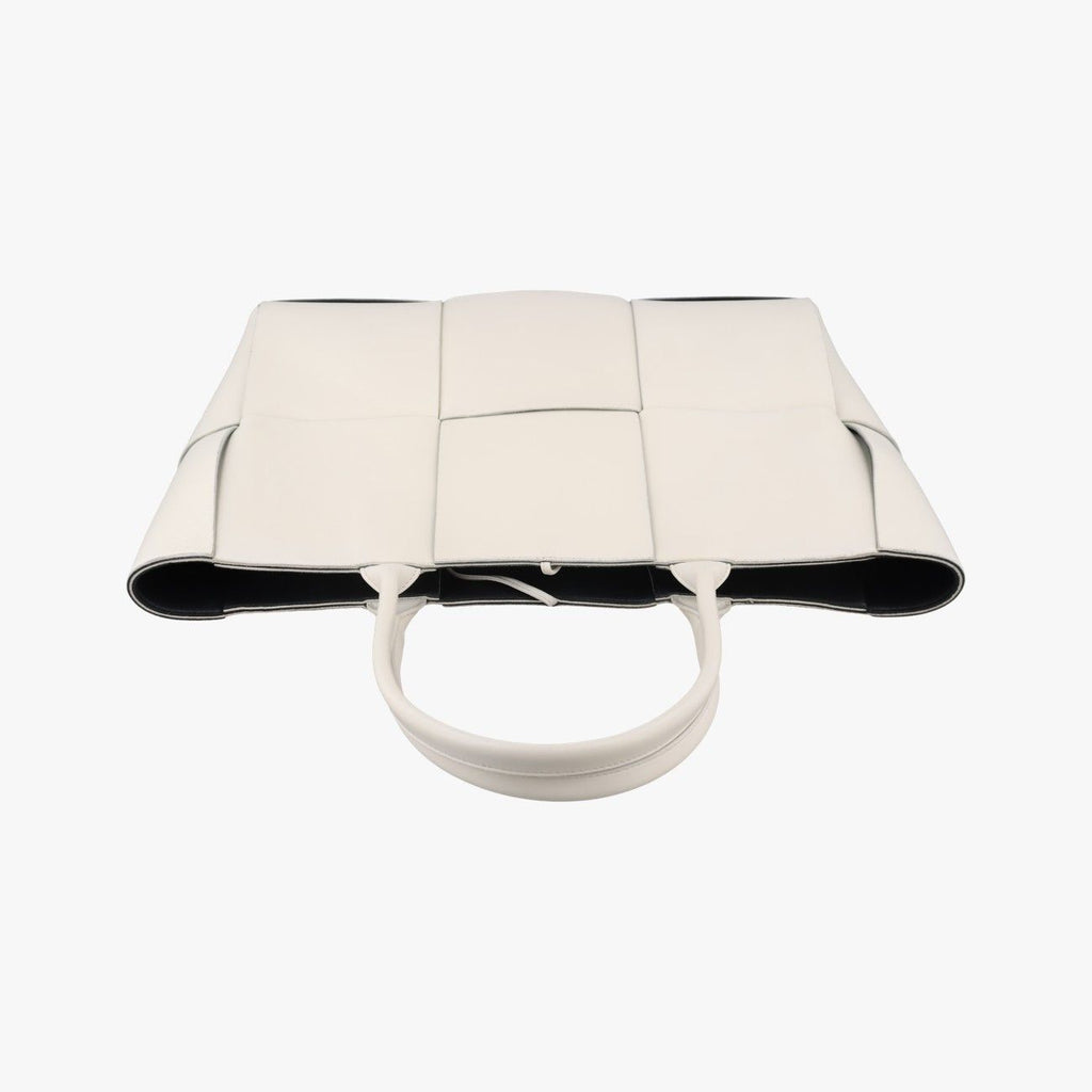 Bottega Veneta the Arco Tote White Lambskin — view 8