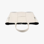 Bottega Veneta the Arco Tote White Lambskin — view 8