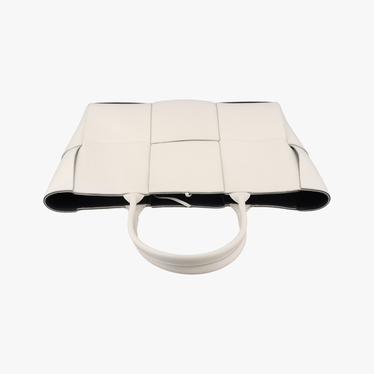 Bottega Veneta the Arco Tote White Lambskin — view 8