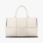 Bottega Veneta the Arco Tote White Lambskin — view 2
