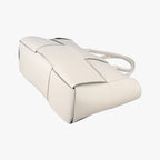Bottega Veneta the Arco Tote White Lambskin — view 4