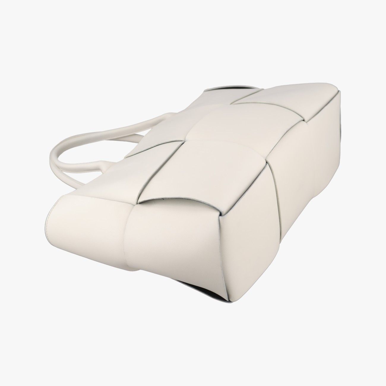 Bottega Veneta the Arco Tote White Lambskin — view 5