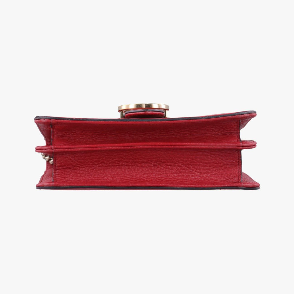 Gucci Interlocking Red Leather Shoulder — view 3