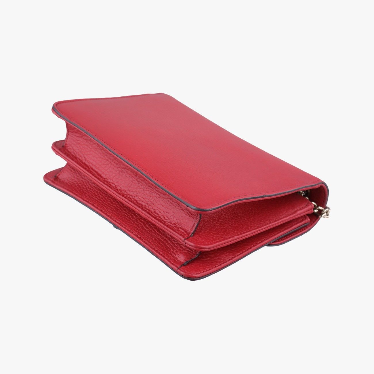 Gucci Interlocking Red Leather Shoulder — view 6