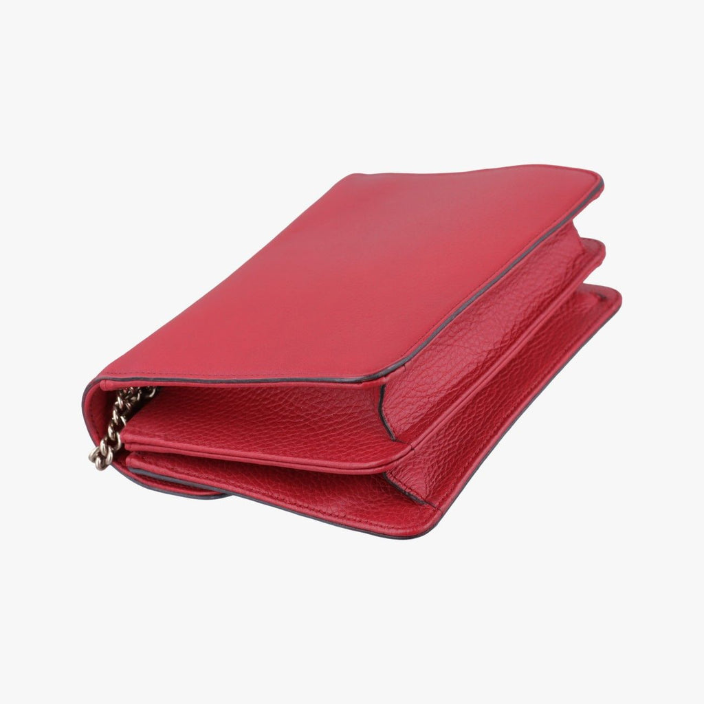 Gucci Interlocking Red Leather Shoulder — view 7