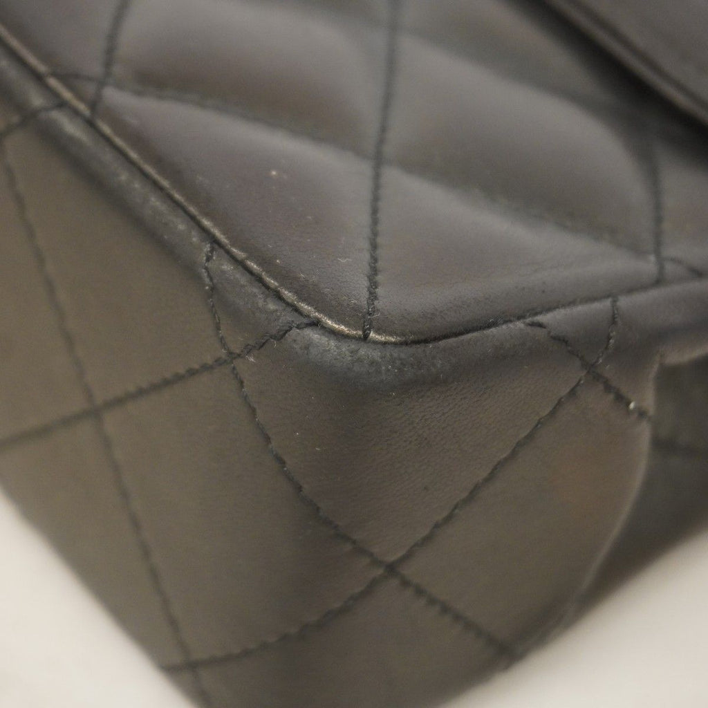 Chanel Shoulder Bag Quilted Limited Edition Lambskin Black Gold Silver — view 7