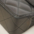 Chanel Shoulder Bag Quilted Limited Edition Lambskin Black Gold Silver — view 7