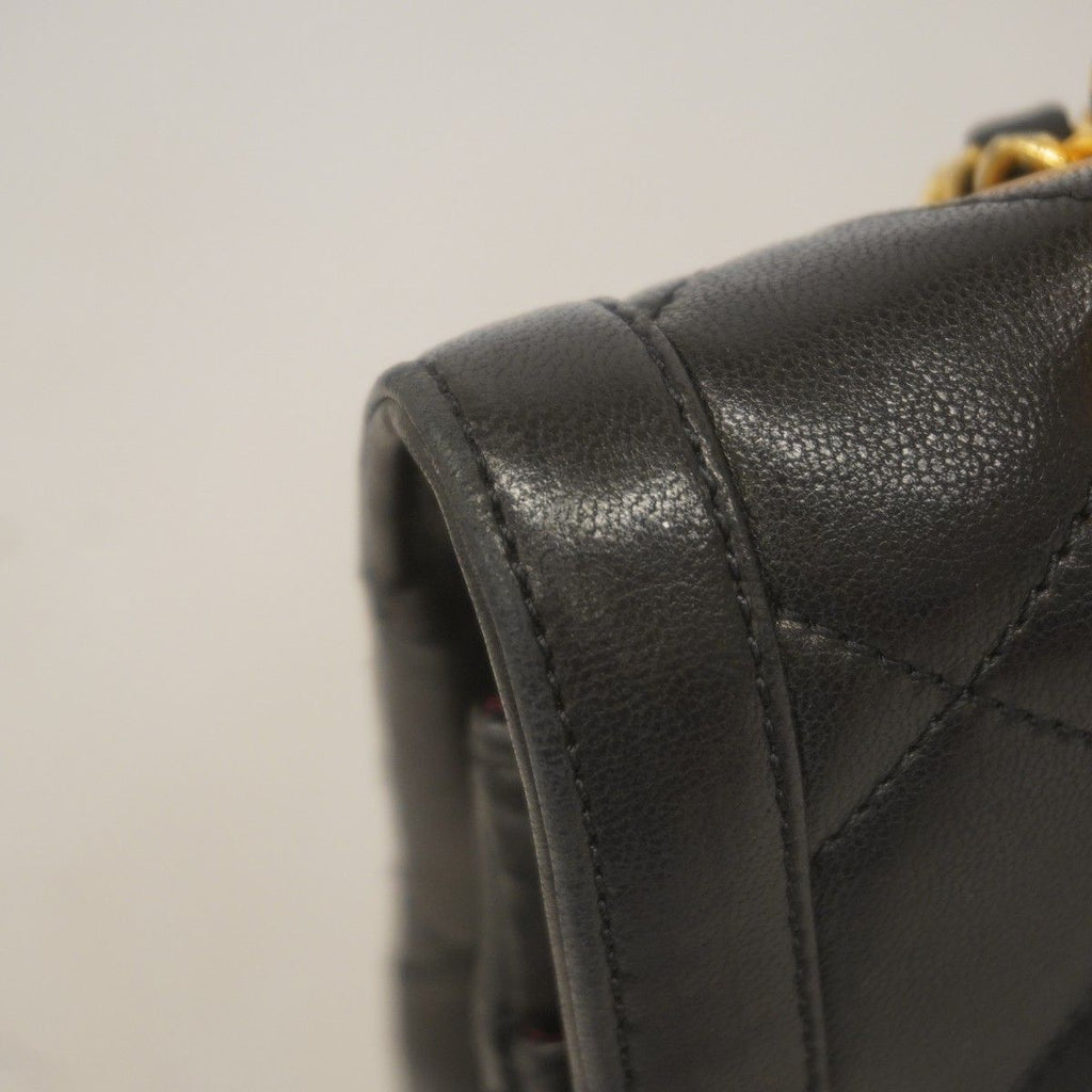 Chanel Shoulder Bag Quilted Limited Edition Lambskin Black Gold Silver — view 8