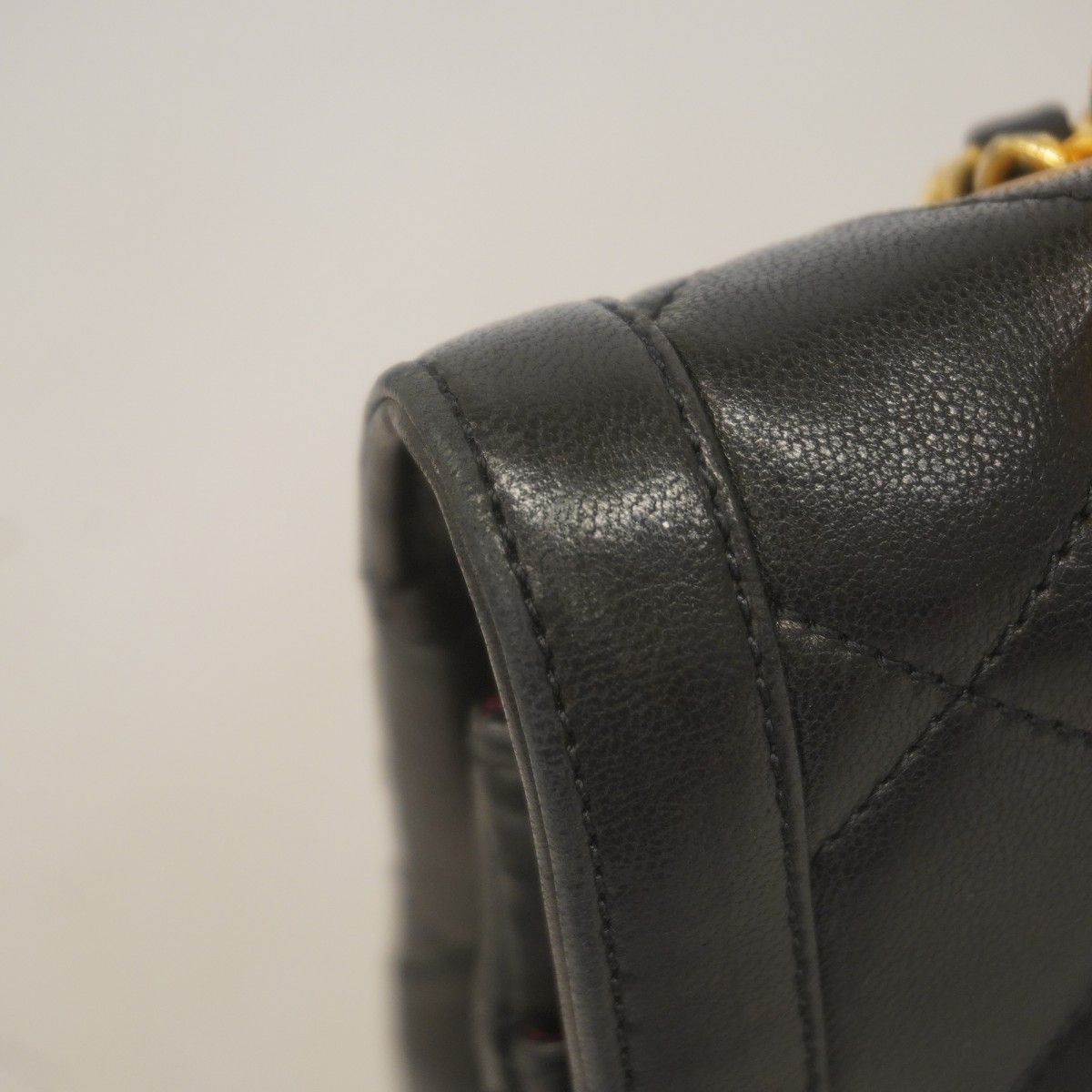 Chanel Shoulder Bag Quilted Limited Edition Lambskin Black Gold Silver — view 8