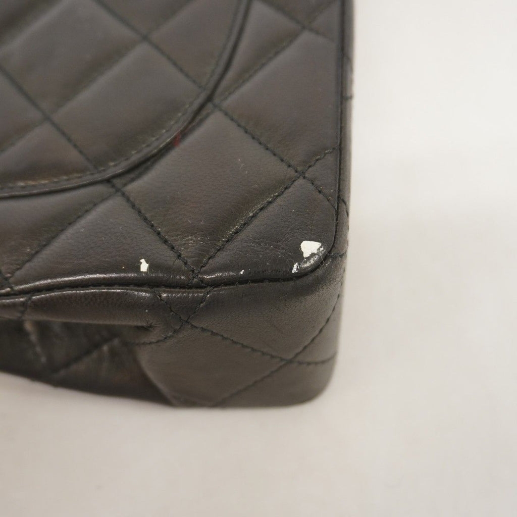 Chanel Shoulder Bag Quilted Limited Edition Lambskin Black Gold Silver — view 6