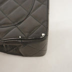 Chanel Shoulder Bag Quilted Limited Edition Lambskin Black Gold Silver — view 6