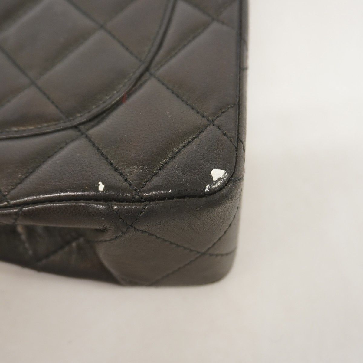 Chanel Shoulder Bag Quilted Limited Edition Lambskin Black Gold Silver — view 6