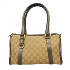 Gucci Handbag GG Canvas Abbey Brown Champagne Gold