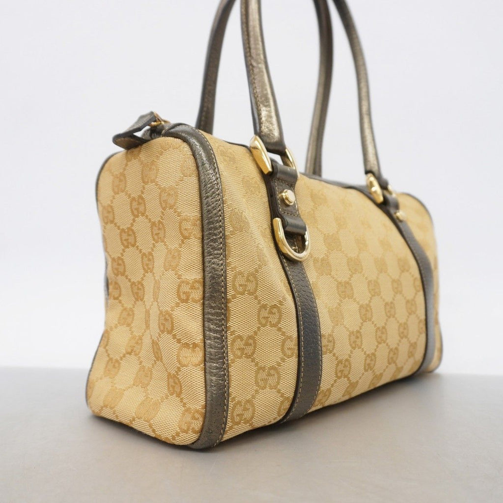 Gucci Handbag GG Canvas Abbey Brown Champagne Gold — view 2