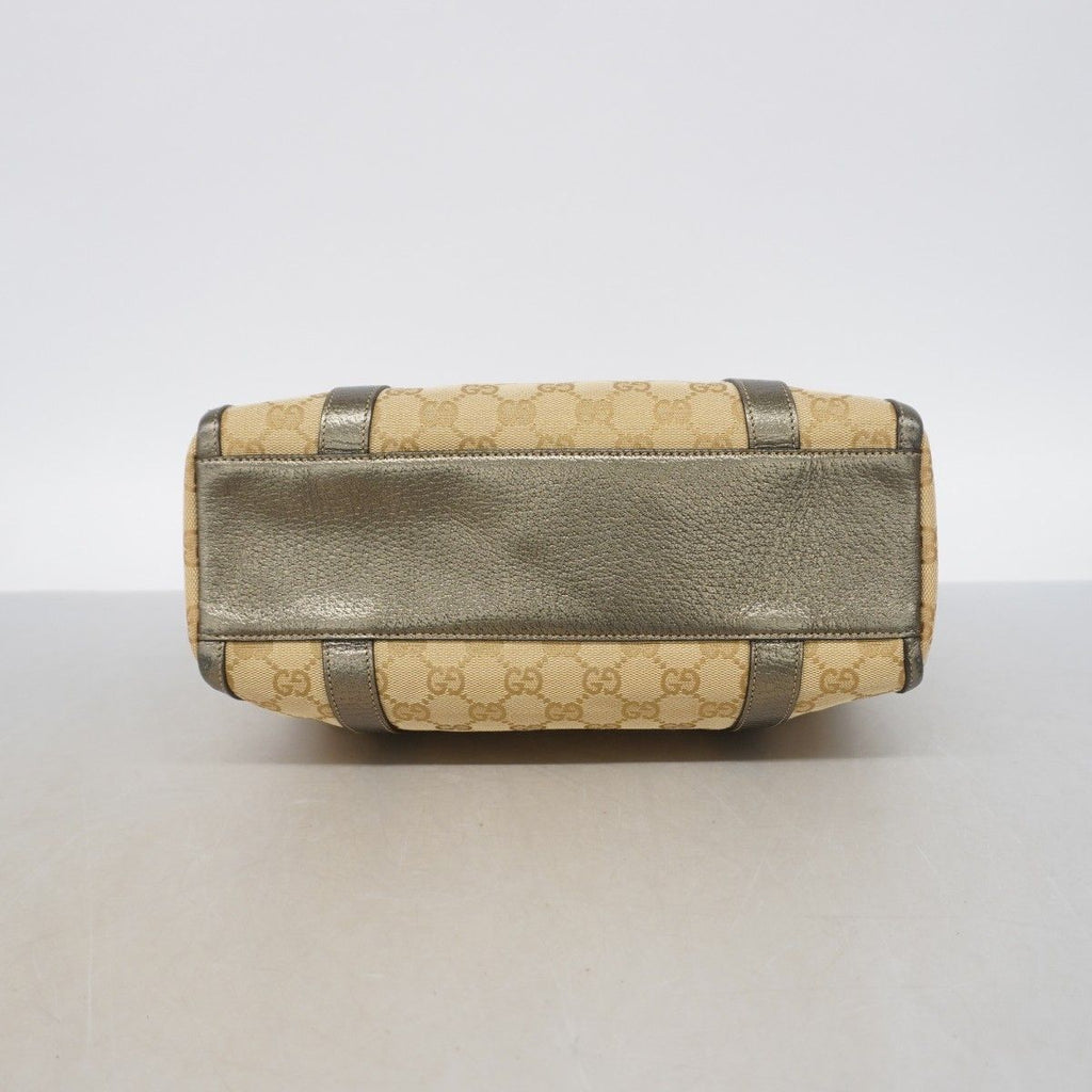Gucci Handbag GG Canvas Abbey Brown Champagne Gold — view 3