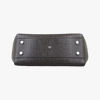 Saint Laurent Cava Rive Gauche Dark Gray Croco Embossed Leather Shoulder — view 3