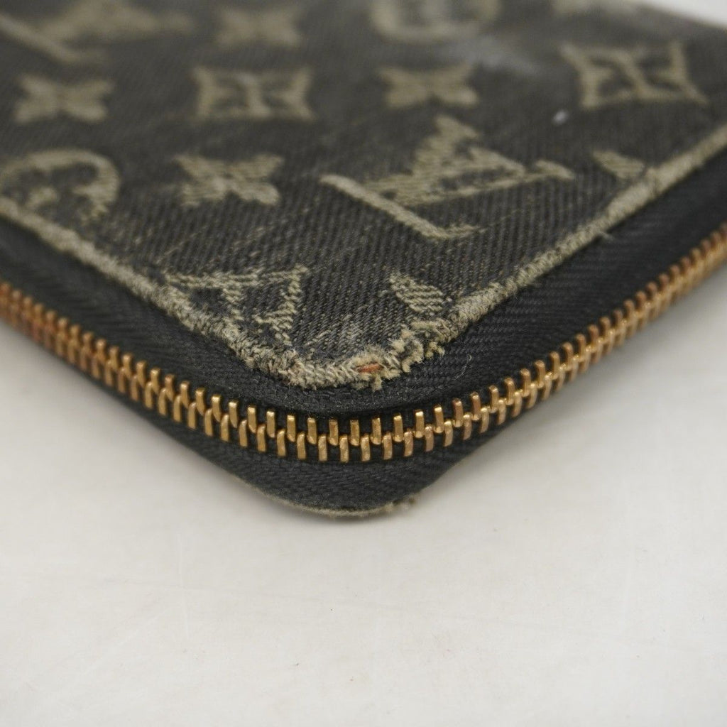 Louis Vuitton Wallet Monogram Denim Zippy Noir — view 5