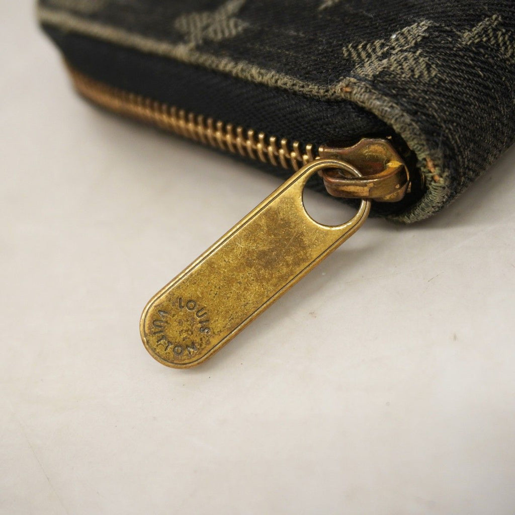 Louis Vuitton Wallet Monogram Denim Zippy Noir — view 8