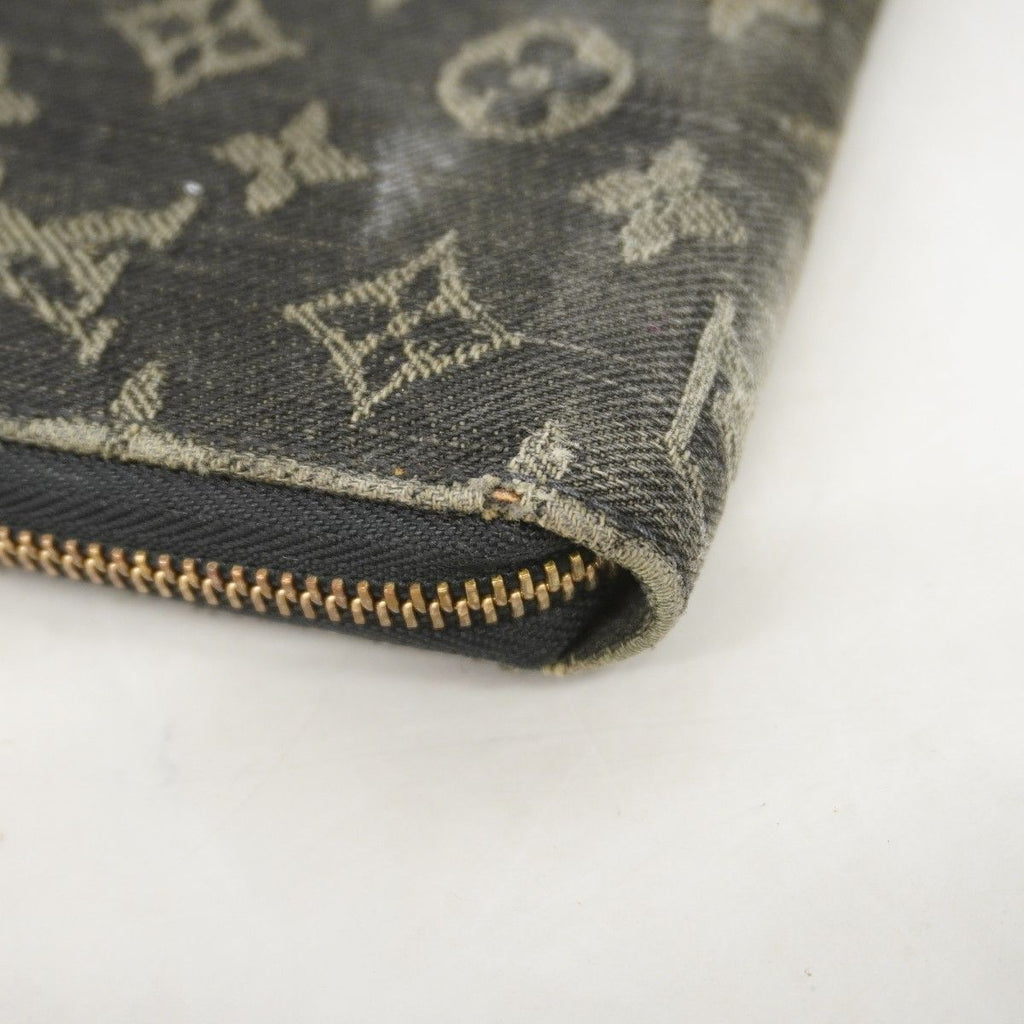 Louis Vuitton Wallet Monogram Denim Zippy Noir — view 6