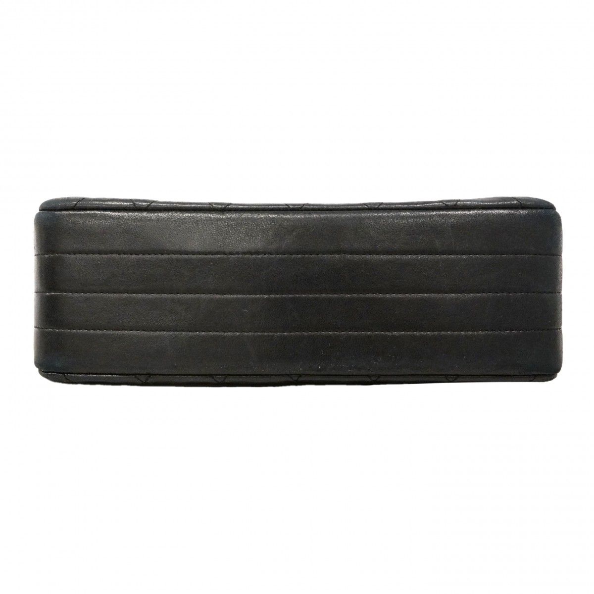 Chanel Shoulder Bag Quilted Lambskin Black Gold — view 3