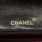 Chanel Shoulder Bag Quilted Lambskin Black Gold — view 5
