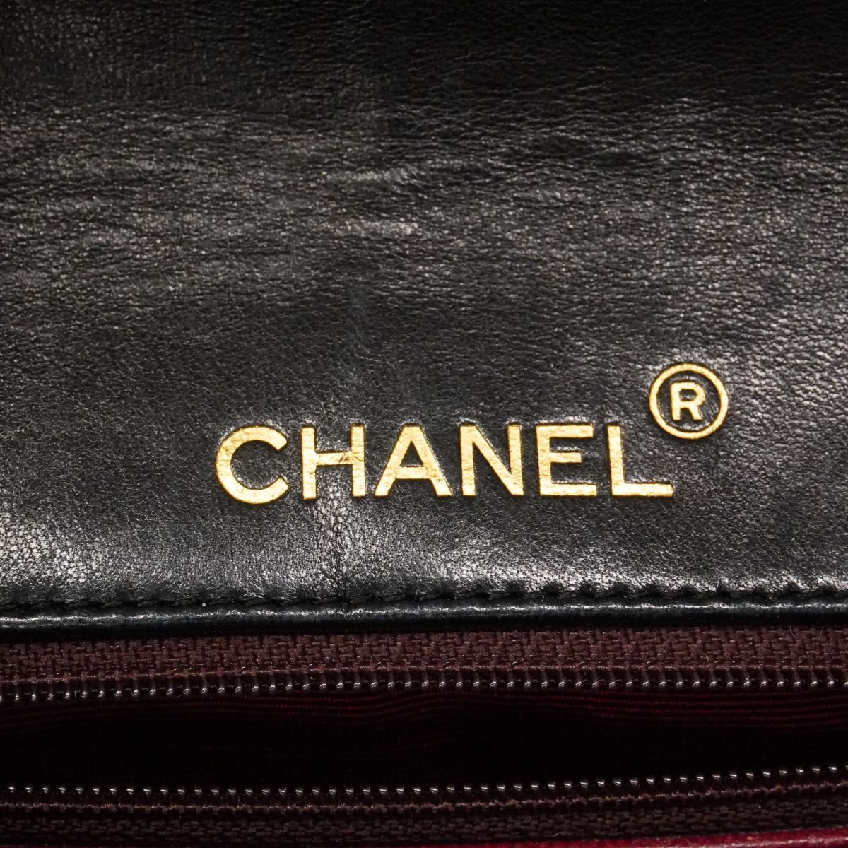 Chanel Shoulder Bag Quilted Lambskin Black Gold — view 5