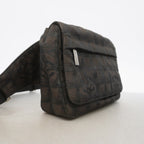 Chanel Waist Bag New Travel Nylon Brown Black Silver — view 2
