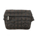 Chanel Waist Bag New Travel Nylon Brown Black Silver