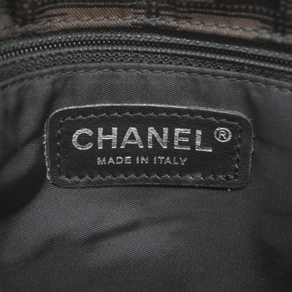 Chanel Waist Bag New Travel Nylon Brown Black Silver — view 5